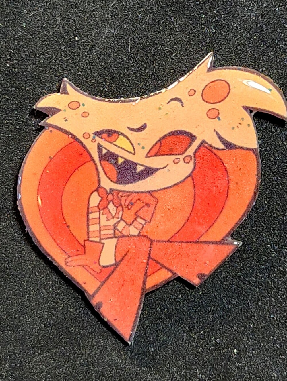 Angel Dust Glitter Pin - Hazbin Hotel